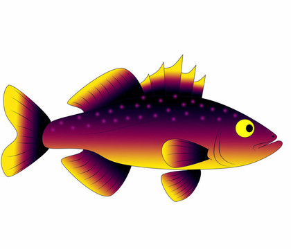 五顏六色的玩具魚