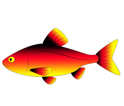 五顏六色的玩具魚
