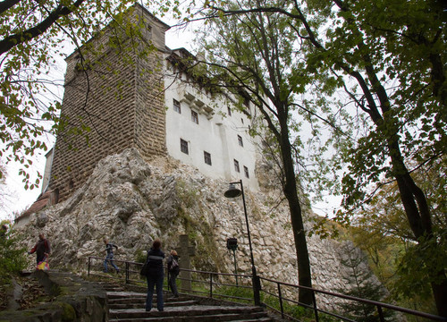 布蘭城堡的墻；Transylvania