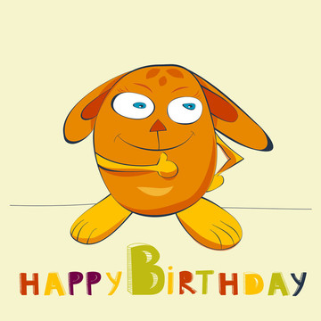 快樂兔生日卡