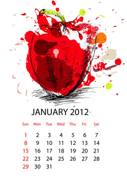 蔬菜2012日歷