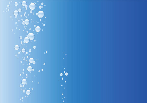 帶藍(lán)色氣泡的水下背景