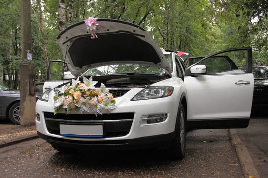 婚禮的豪華轎車