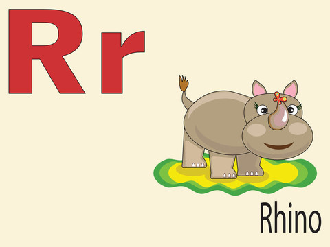 動物字母R