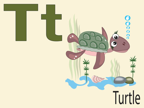 動物字母T
