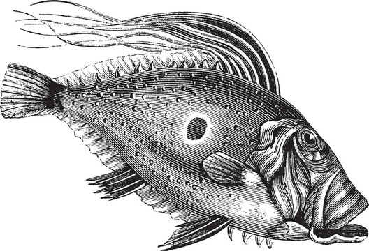 John Dory或Saint Pierre Fish或Peter Fish或Zeus faber圣