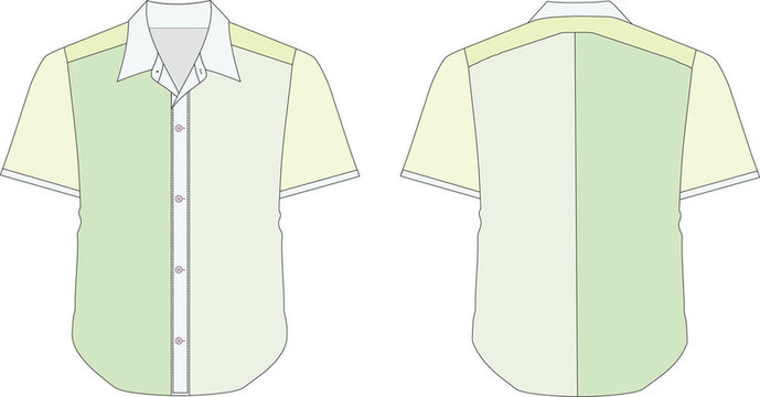 領(lǐng)襯衫在綠色色調(diào)