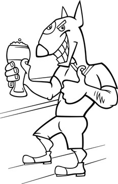 囂獍人杯啤酒
