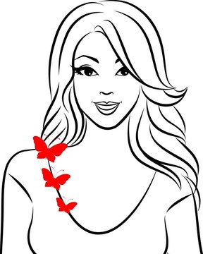 女人與蝴蝶