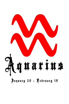 水瓶座1月20日- 2月18日