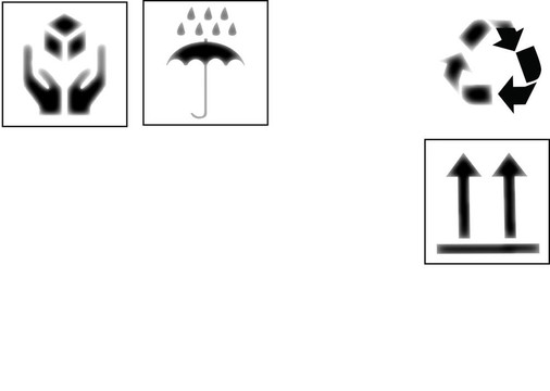 安全易碎標(biāo)志。插畫(huà)