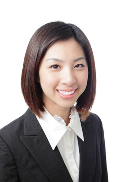 美麗的商業(yè)女性微笑的臉