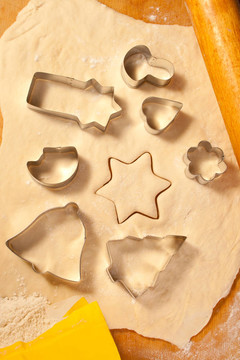 面團(tuán)；形狀和面粉