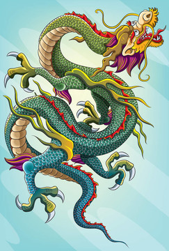 中國龍的畫
