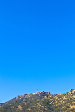在晨光中著名的Amber Fort