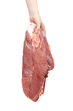 在女性手上的一塊肉