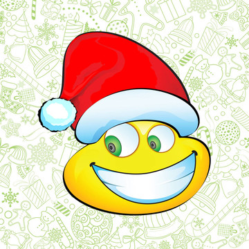 微笑的Santa Hat