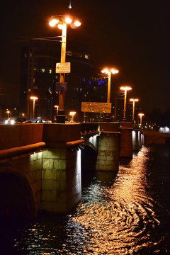sampsonievky桥夜景