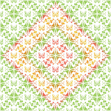 無縫的花卉和蝴蝶圖案