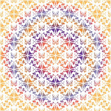 無縫的花卉和蝴蝶圖案