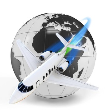 地球全球的3D飛機(jī)