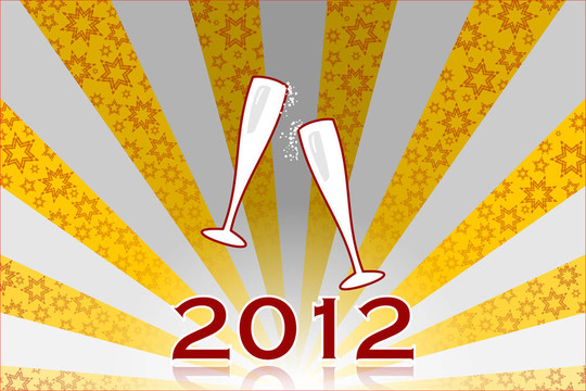 2012新年前夕無比的玻璃