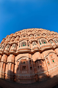 Hawa Mahal；風(fēng)的宮殿；齋浦爾；拉賈斯坦；印度。