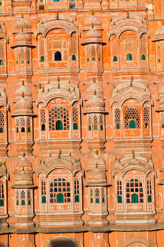 Hawa Mahal；風的宮殿；齋浦爾；拉賈斯坦；印度。