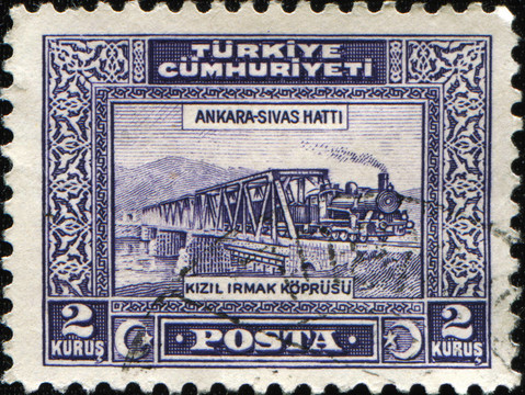 在克孜勒河鐵路安卡拉- Sivas Hattii橋
