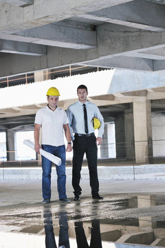 建筑工地建筑師團隊