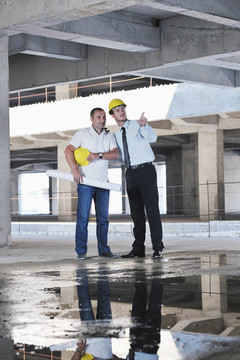 建筑工地建筑師團隊