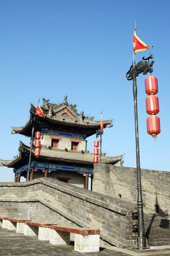 西安古城墻；中國(guó)