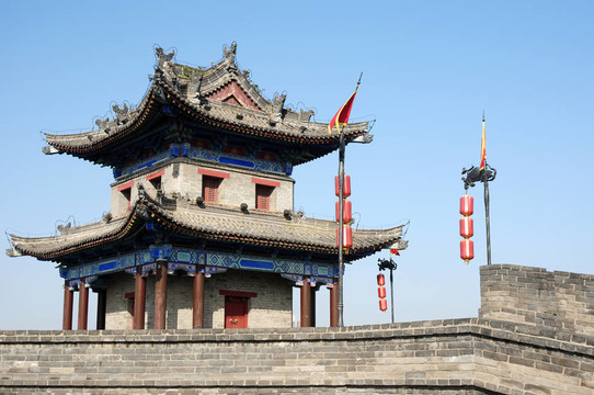 西安古城墻；中國(guó)