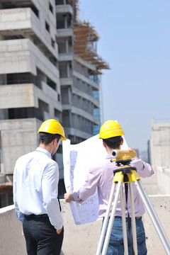 建筑工地建筑師團隊