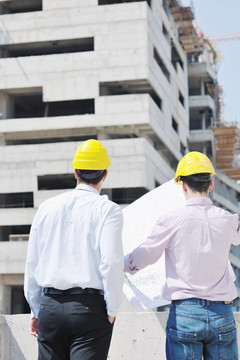 建筑工地建筑師團隊