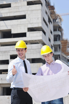 建筑工地建筑師團隊