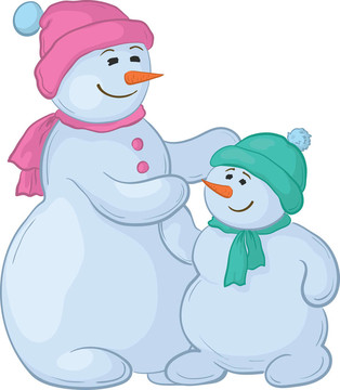 snowmens母親和兒子