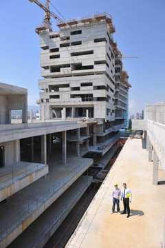 建筑工地建筑師團(tuán)隊(duì)
