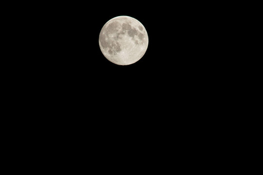夜晚的滿月