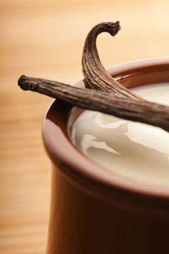 甜香草布丁甜點(diǎn)