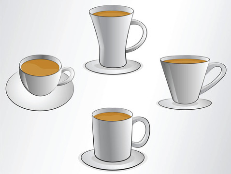 咖啡杯插畫