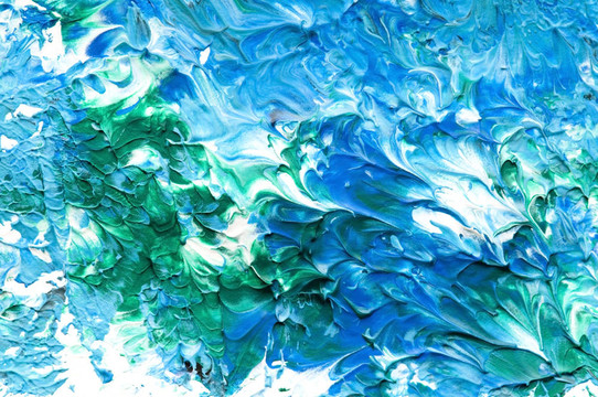 白紙上的顏料