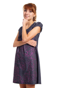 穿白色衣服的少女