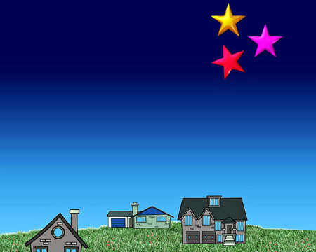 在一個小村莊的夜晚