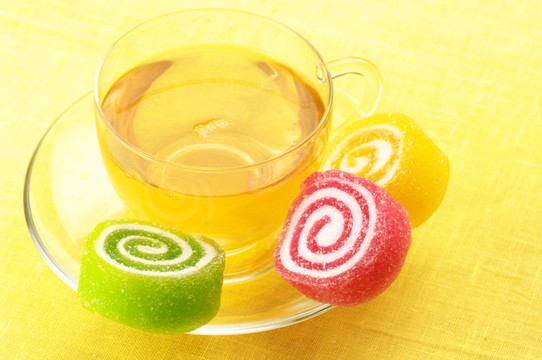 彩色糖果茶