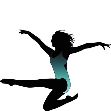 舞蹈女孩芭蕾剪影