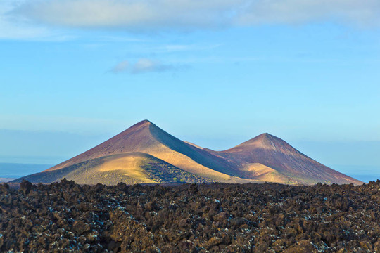 蘭薩羅特島蒂曼法亞國(guó)家公園火山；西班牙
