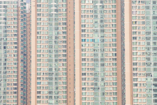 擁擠的香港公寓