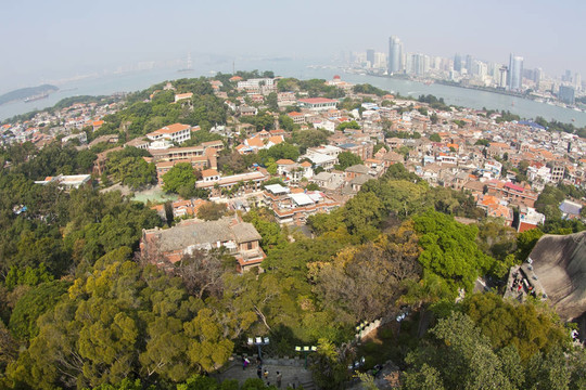 從鼓浪嶼觀；廈門；中國(guó)。