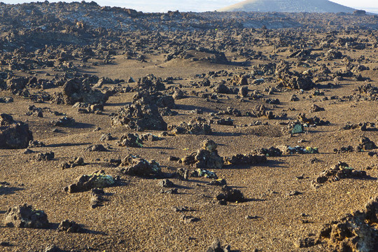 蘭薩羅特島國家公園火山巖層蒂曼法亞；西班牙
